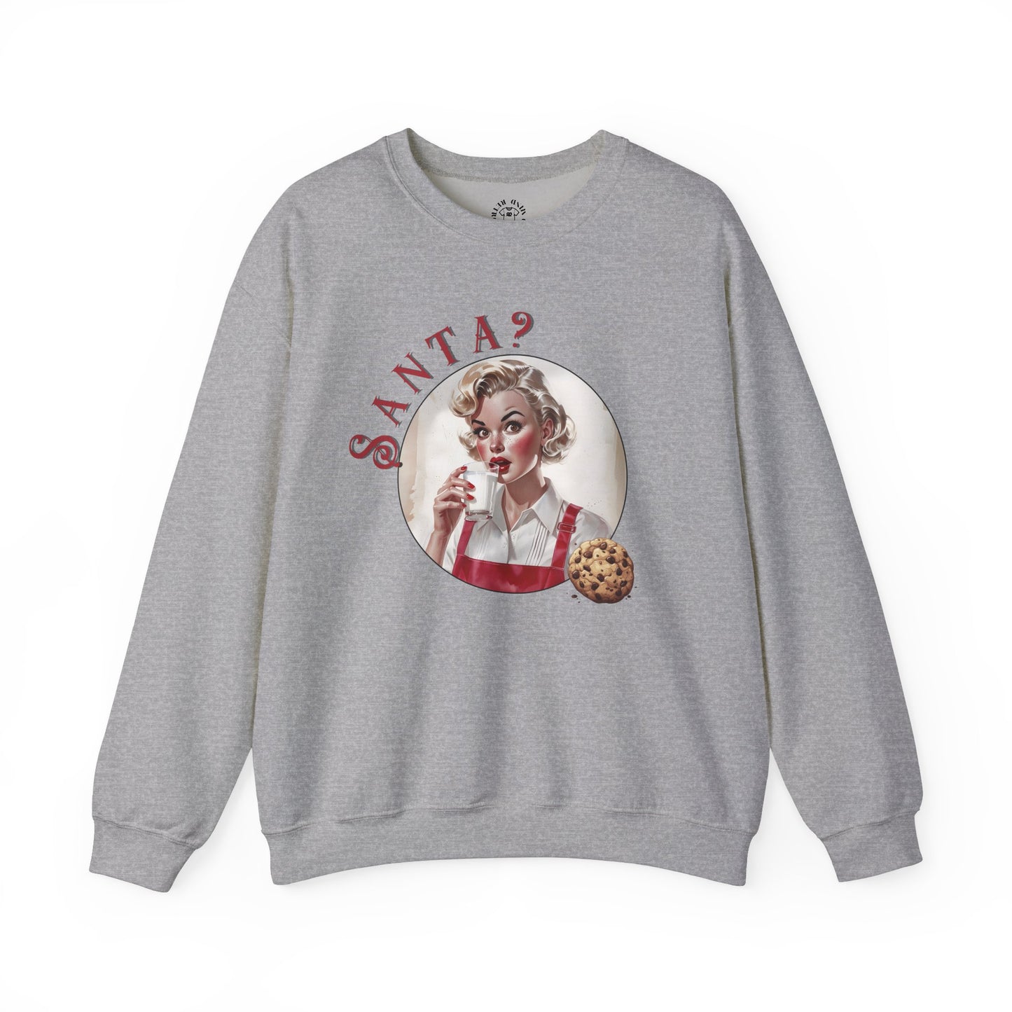 Funny Cookie Lover Sweatshirt - Retro Design - Santa? Christmas