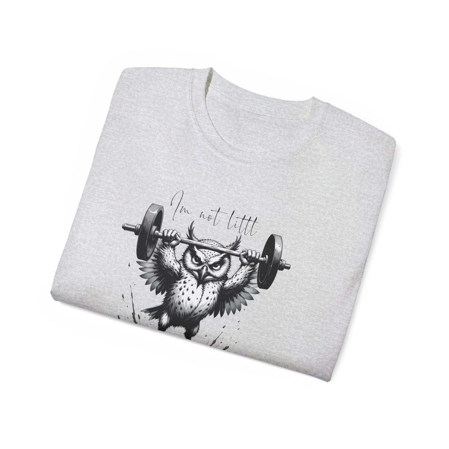 Fitness Owl Graphic Tee — "I’m Not Old, I’m Compacted" Motivational Weightlifting T-Shirt