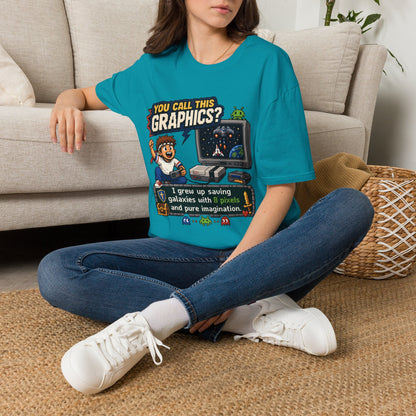 T-Shirt — "You Call This Graphics?" Retro Gamer Vintage Video Game Tee