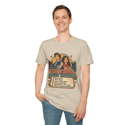 T-Shirt — Retro 'Old School' Arcade Couple Vintage Gamer Tee