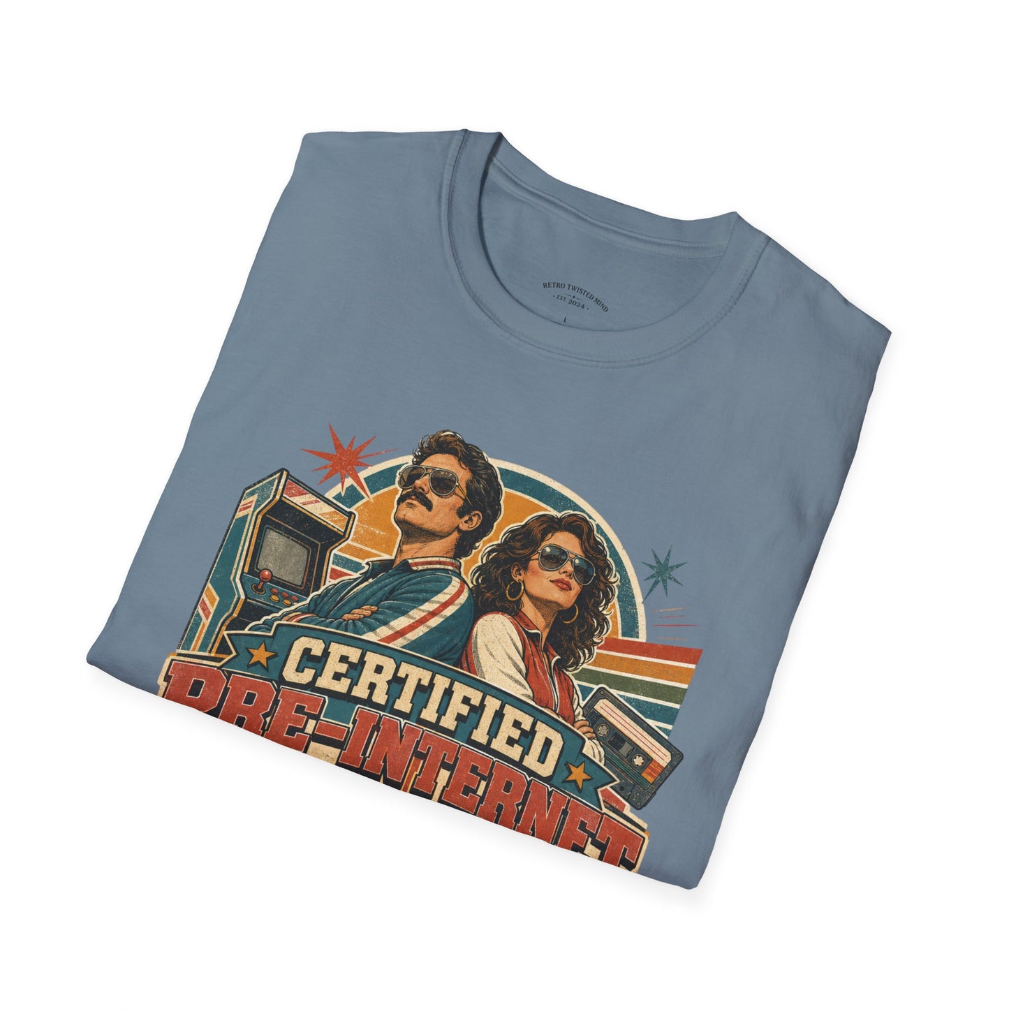 Certified Pre-Pandemic Survivor T-Shirt — Retro 70s Vintage Graphic