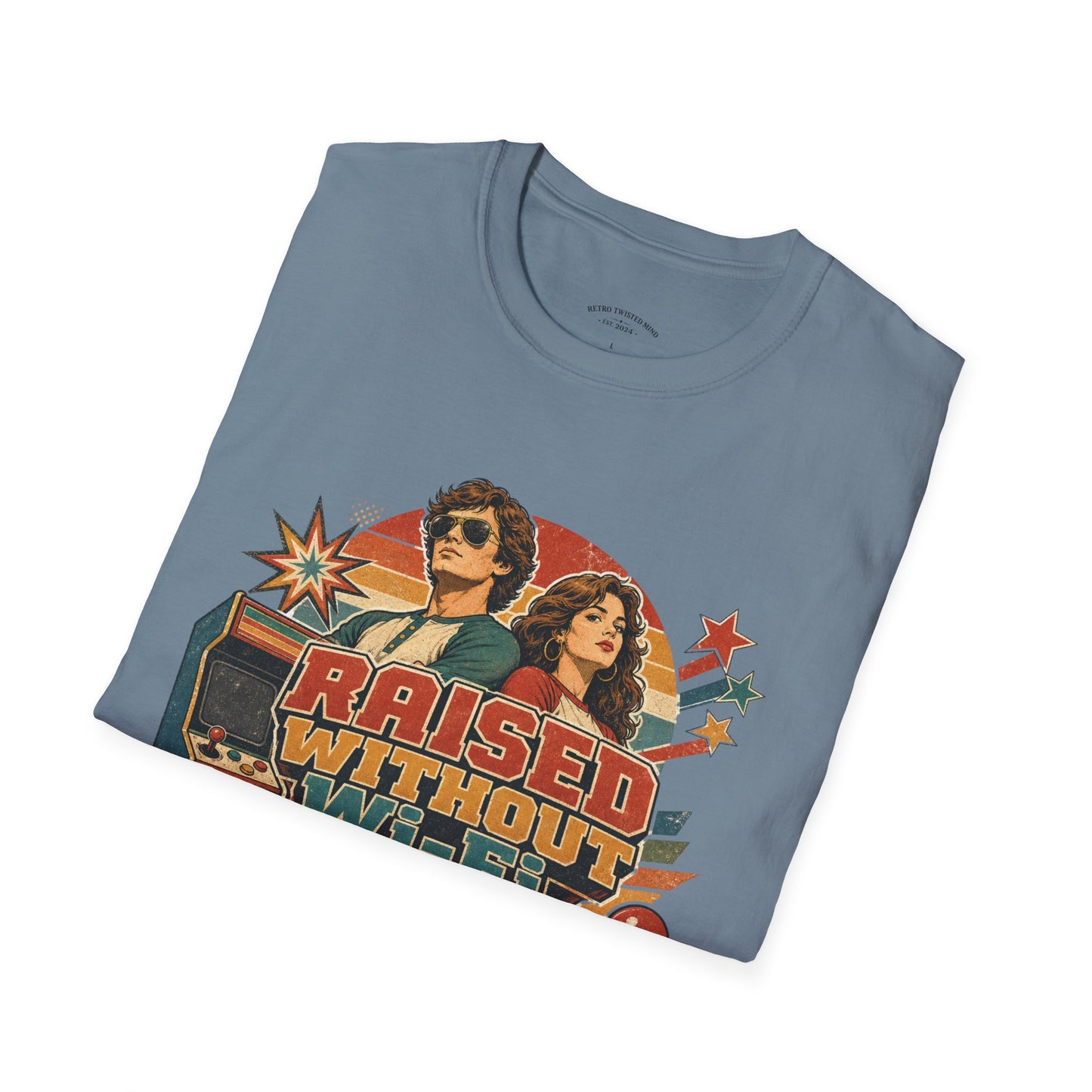 Raised Without Wi‑Fi T-Shirt — Retro 'Legends' Vintage Graphic Tee