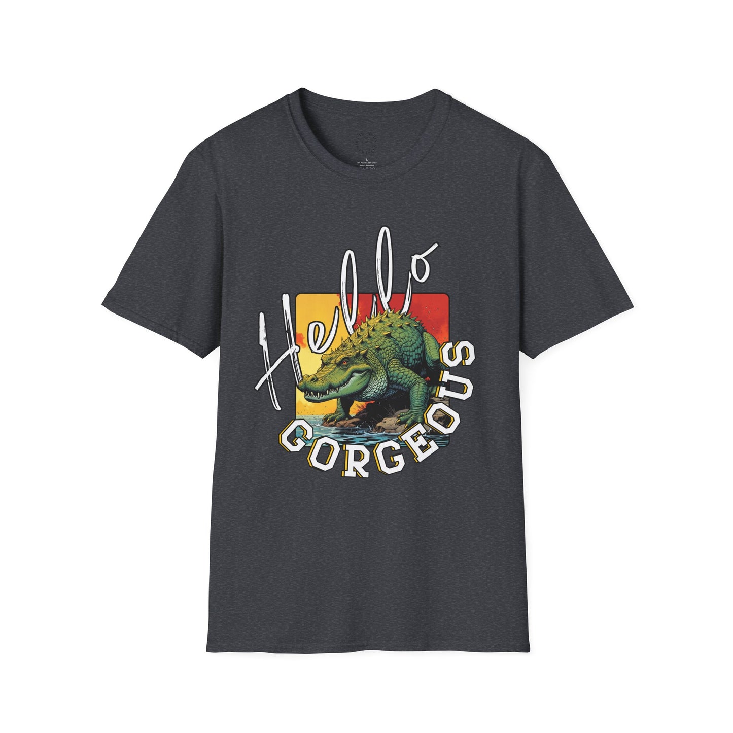 Hello Gorgeous Unisex Softstyle T-Shirt – Fun and Casual Graphic Tee,florida,gator,