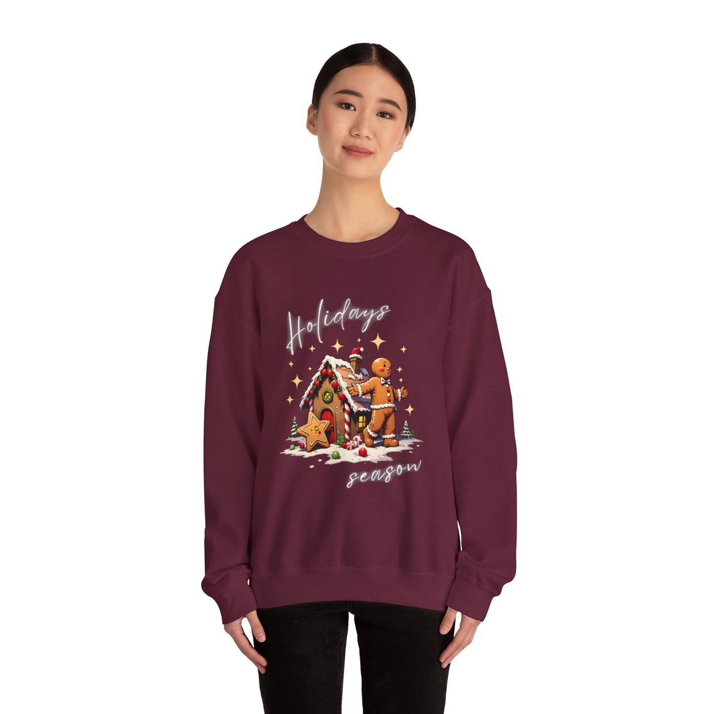 Holiday Season Gingerbread Crewneck Sweatshirt