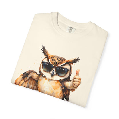 “I’m OK” Owl T-Shirt — Cute Thumbs-Up Owl Graphic Tee