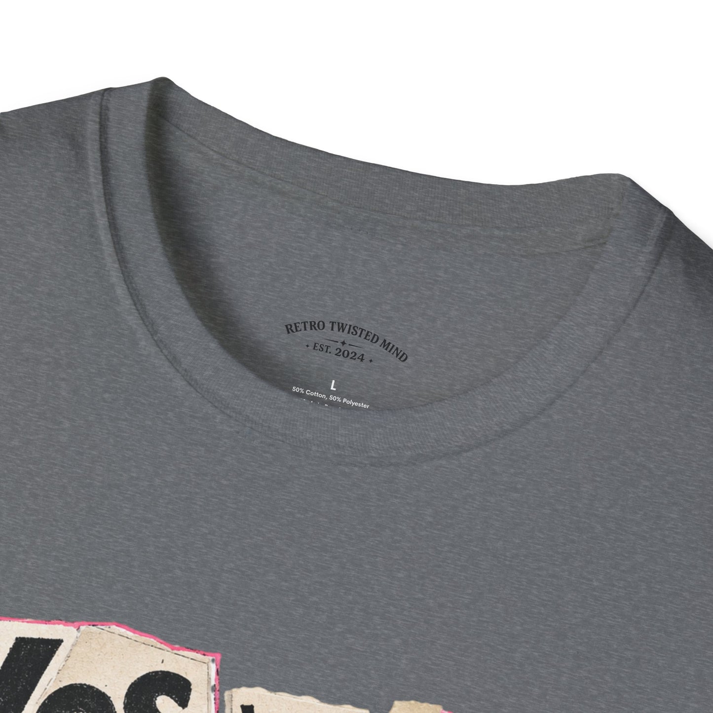 T-Shirt — "Yes We Share, So What?" Retro Collage Graphic Tee