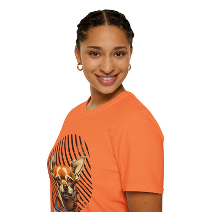 Dog Lover's Pure Love Unisex T-Shirt | Vibrant Orange Dog Design
