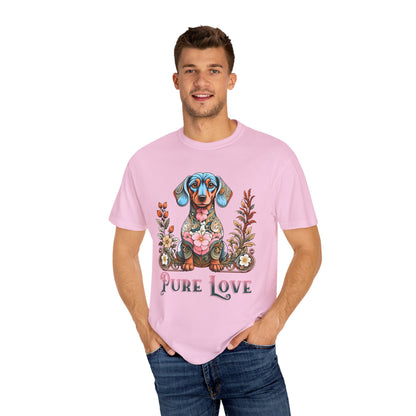 Pure Love Unisex Dog T-Shirt | Colorful Pet Lover Tee