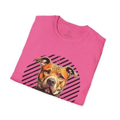 Unisex Softstyle T-Shirt - Pure Love Pitbull Graphic Tee