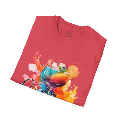 Colorful Artistic T-Shirt with Inspirational Design, Unisex Softstyle Tee, Gift for Art Lovers, Casual Wear, Birthday Gift Idea