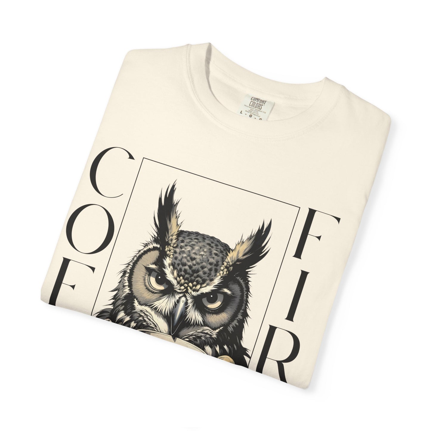 Coffee First Owl T-Shirt — Funny Morning Coffee Tee