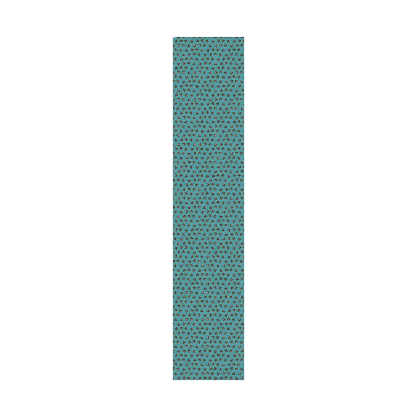 Pinecone & Spruce Teal Gift Wrap Paper – Rustic Holiday Wrapping Sheets