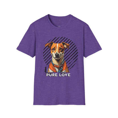 Pure Love Dog Unisex T-Shirt - Softstyle Cotton Tee for Animal Lovers