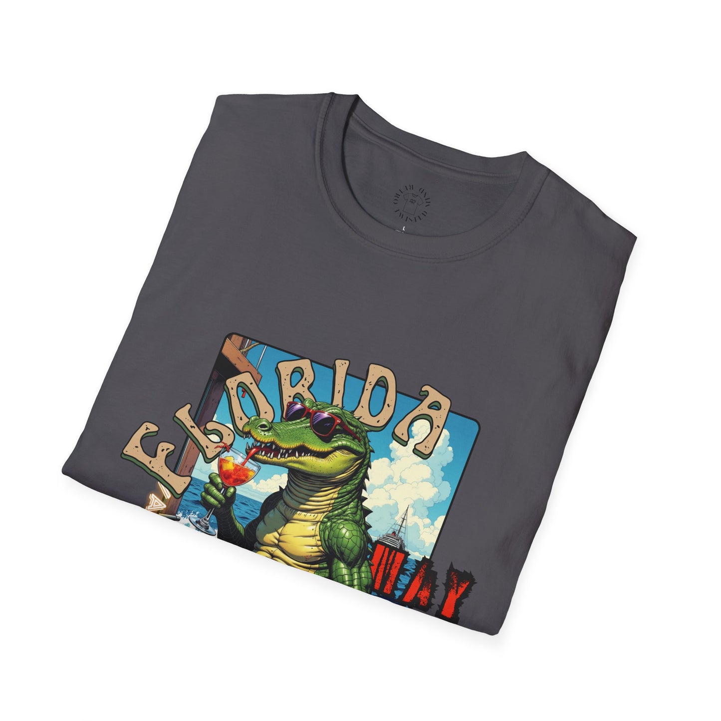 Florida Alligator Unisex Softstyle T-Shirt - Retro Vibe Casual Tee,vacation ,florida,
