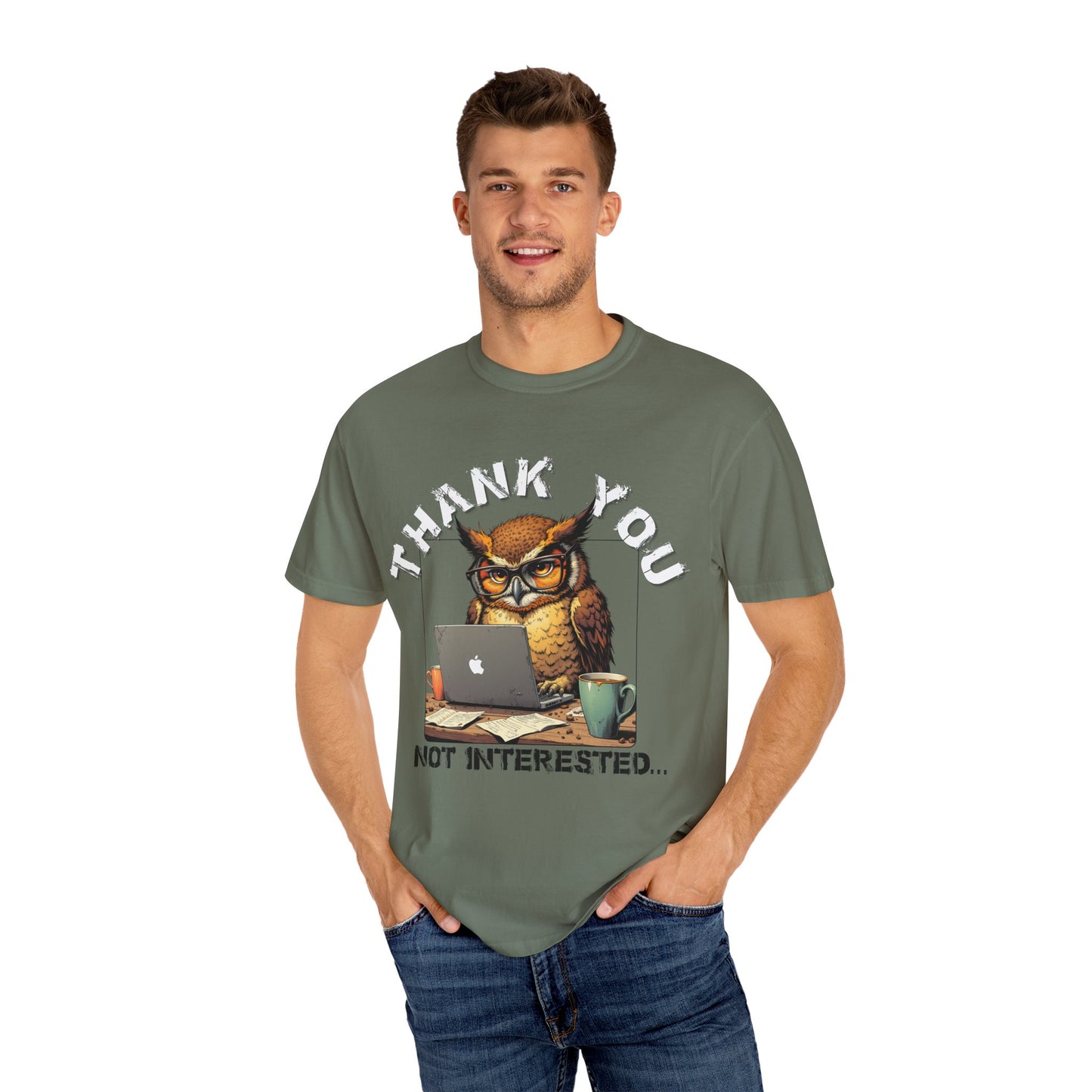 Owl 'Thank You, Not Interested' Graphic T-Shirt
