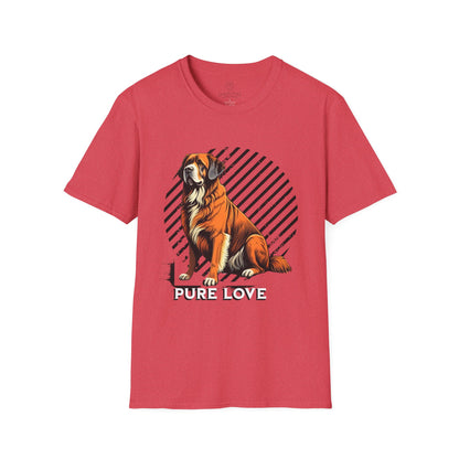 Pure Love Dog T-Shirt - Unisex Softstyle Pet Lover Tee