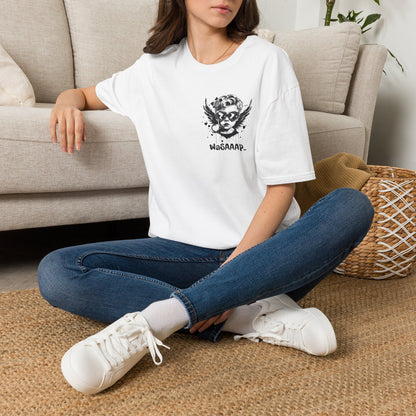 T-Shirt — 'WaSAAAP' Angel Skull Graphic Tee