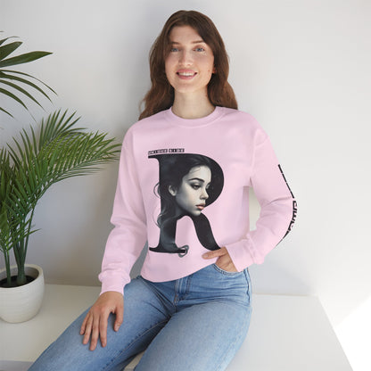 Letter R, Stylish Artistic Sweatshirt, Trendy Crewneck, Graphic Sweater, Cozy Unisex Top, Unique Gift for Art Lovers, Everyday Comfort
