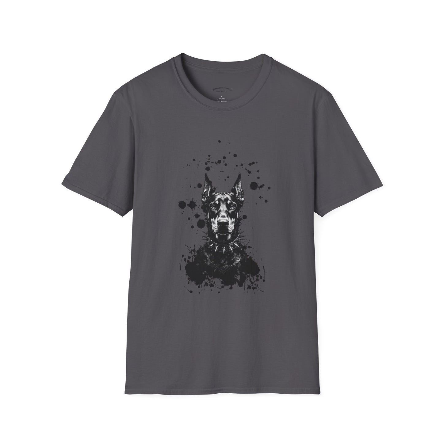 Doberman Ink Splatter T-Shirt