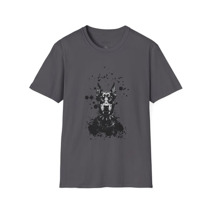 Doberman Ink Splatter T-Shirt