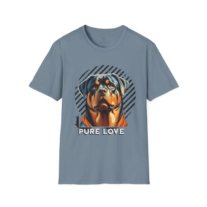 Pure Love Rottweiler Unisex Softstyle T-Shirt