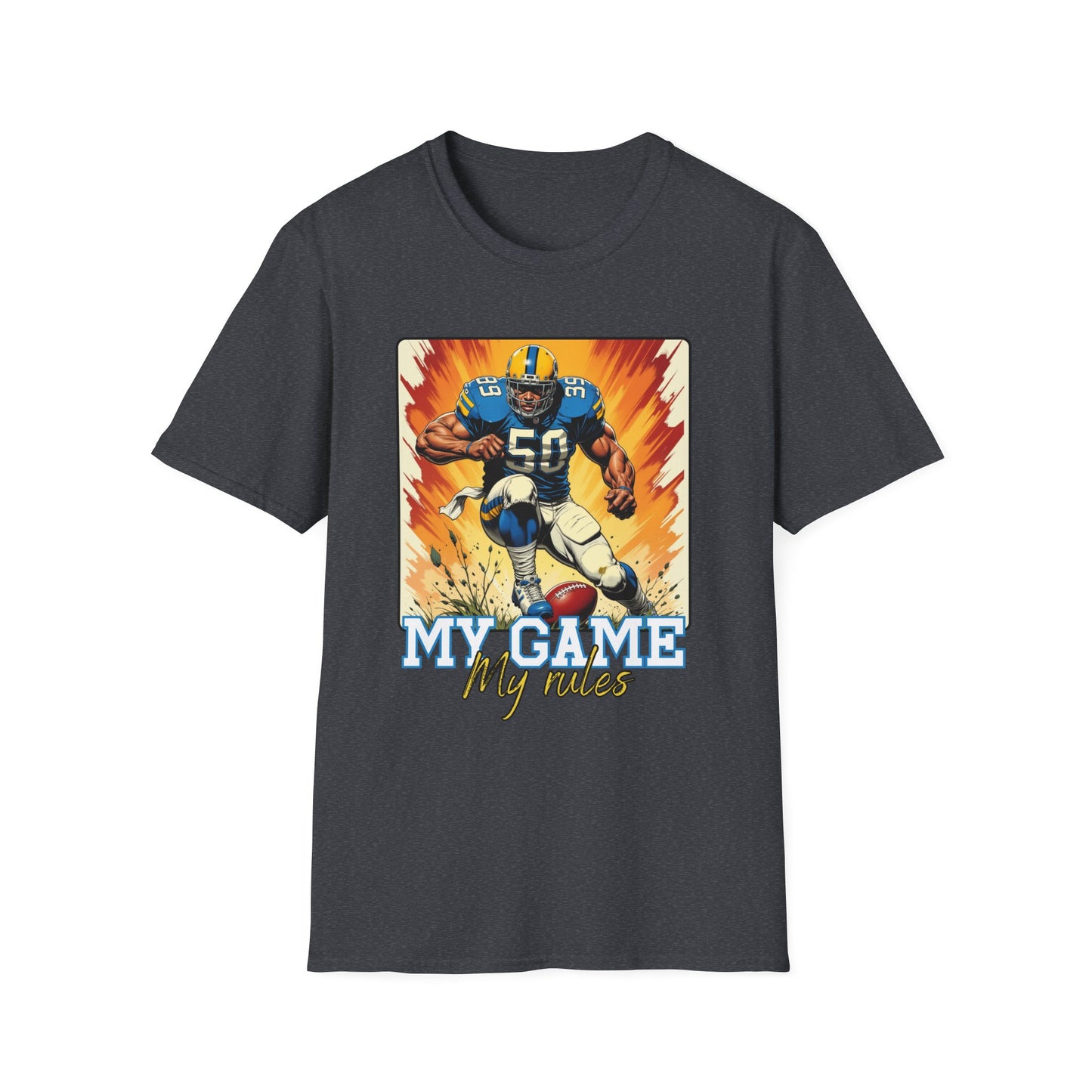 My Game My Rules Unisex Softstyle T-Shirt - Perfect for Sports Fans.sport