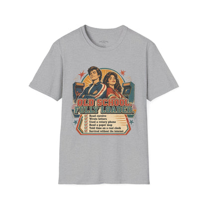 T-Shirt — Retro 'Old School' Arcade Couple Vintage Gamer Tee