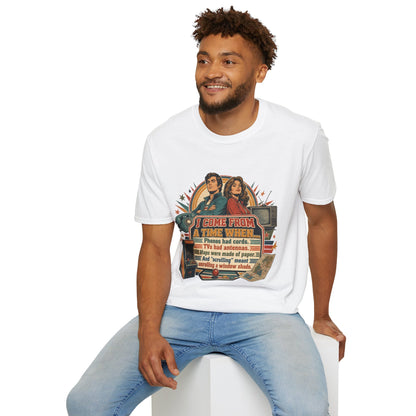 Vintage Road Trip T-Shirt — "I Come From A Time When" Retro Couple Graphic