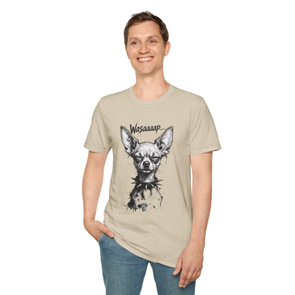Chihuahua 'Wasaaaap' Graphic T-Shirt — Funny Dog Tee for Pet Lovers