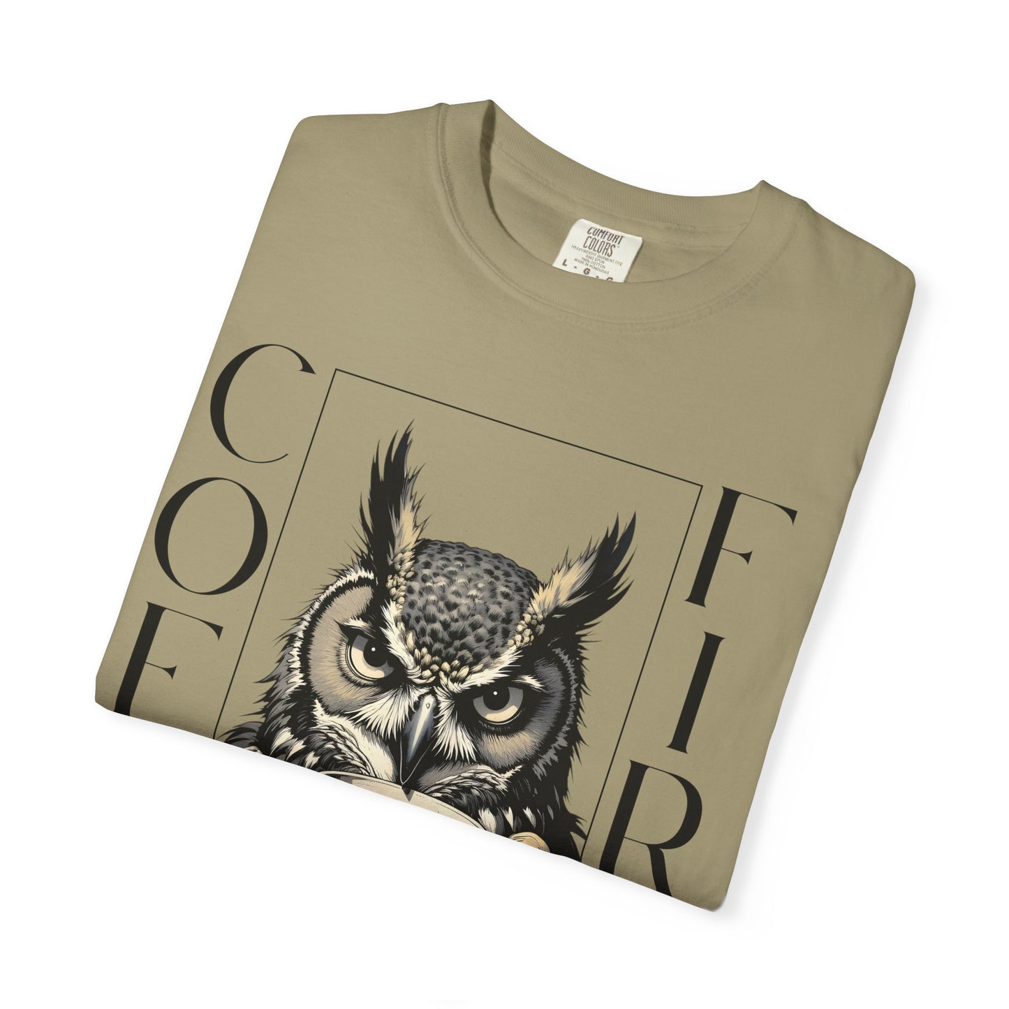 Coffee First Owl T-Shirt — Funny Morning Coffee Tee