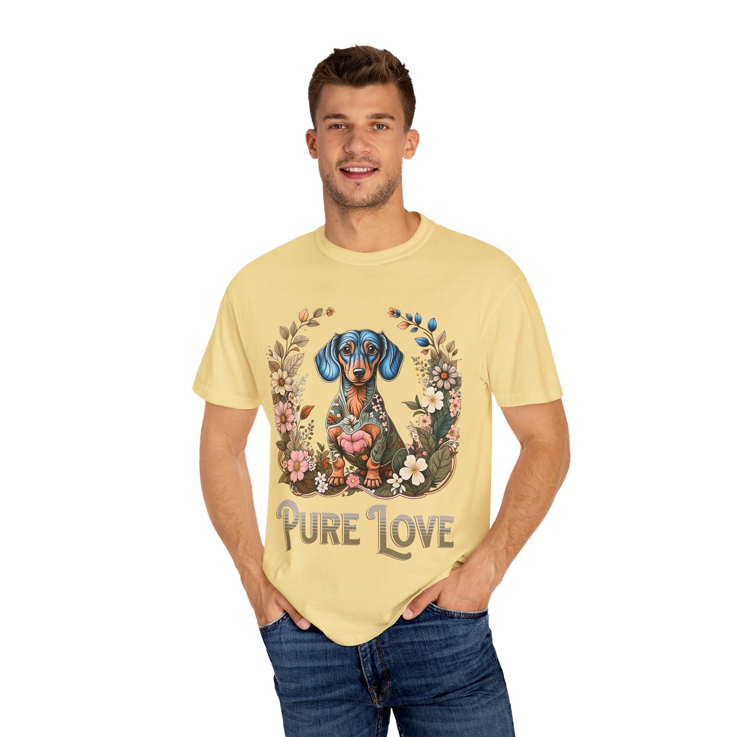 Pure Love Dog T-Shirt | Unisex Garment-Dyed Tee for Pet Lovers