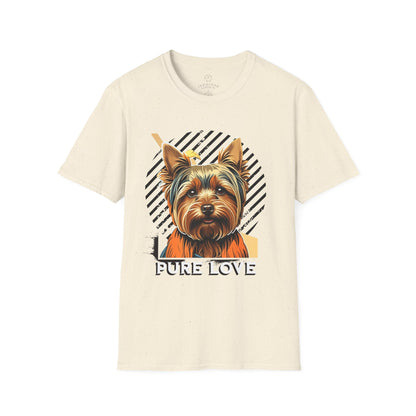 Pure Love Yorkie Unisex Softstyle T-Shirt - Perfect Gift for Dog Lovers