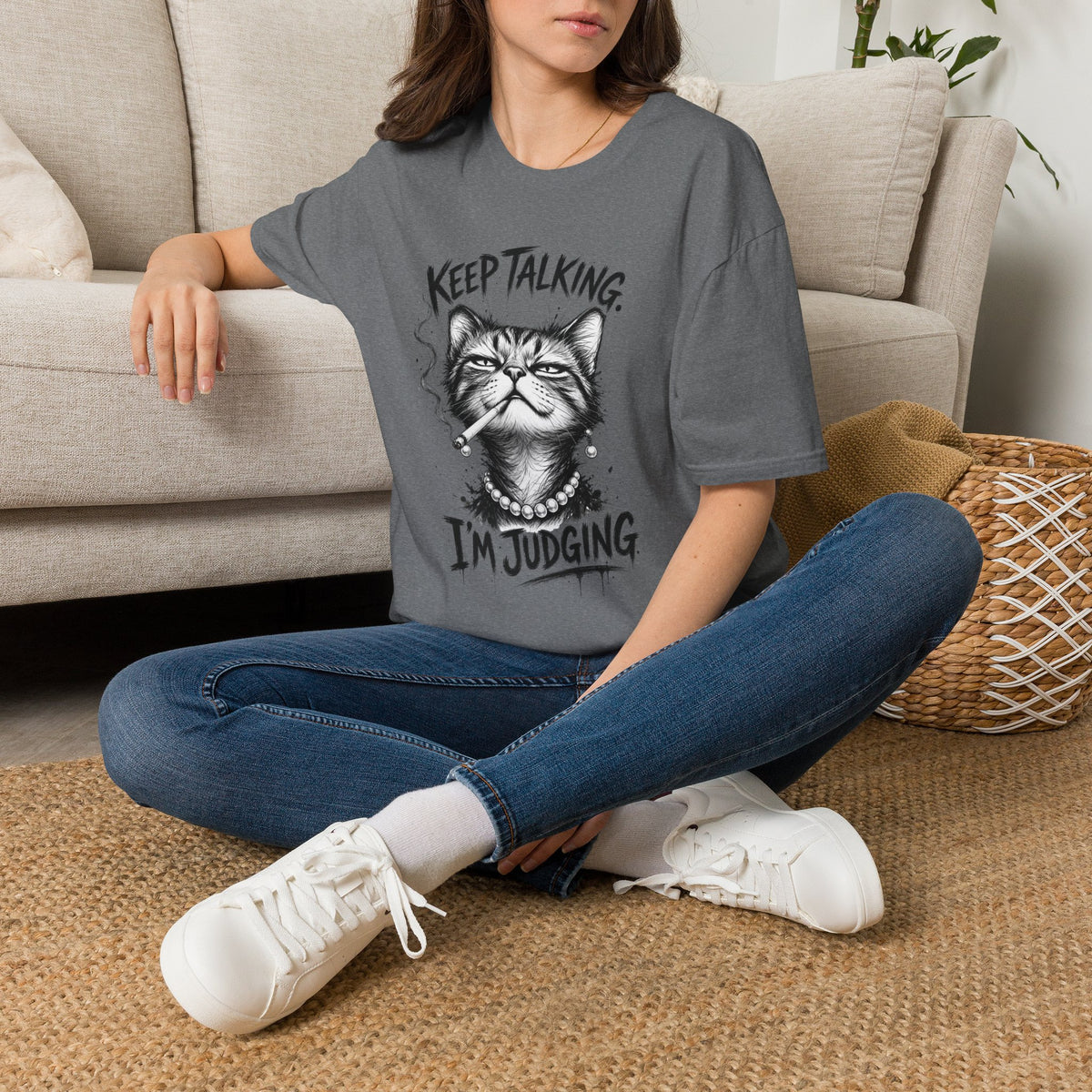Keep Talking, I'm Judging Cat T-Shirt