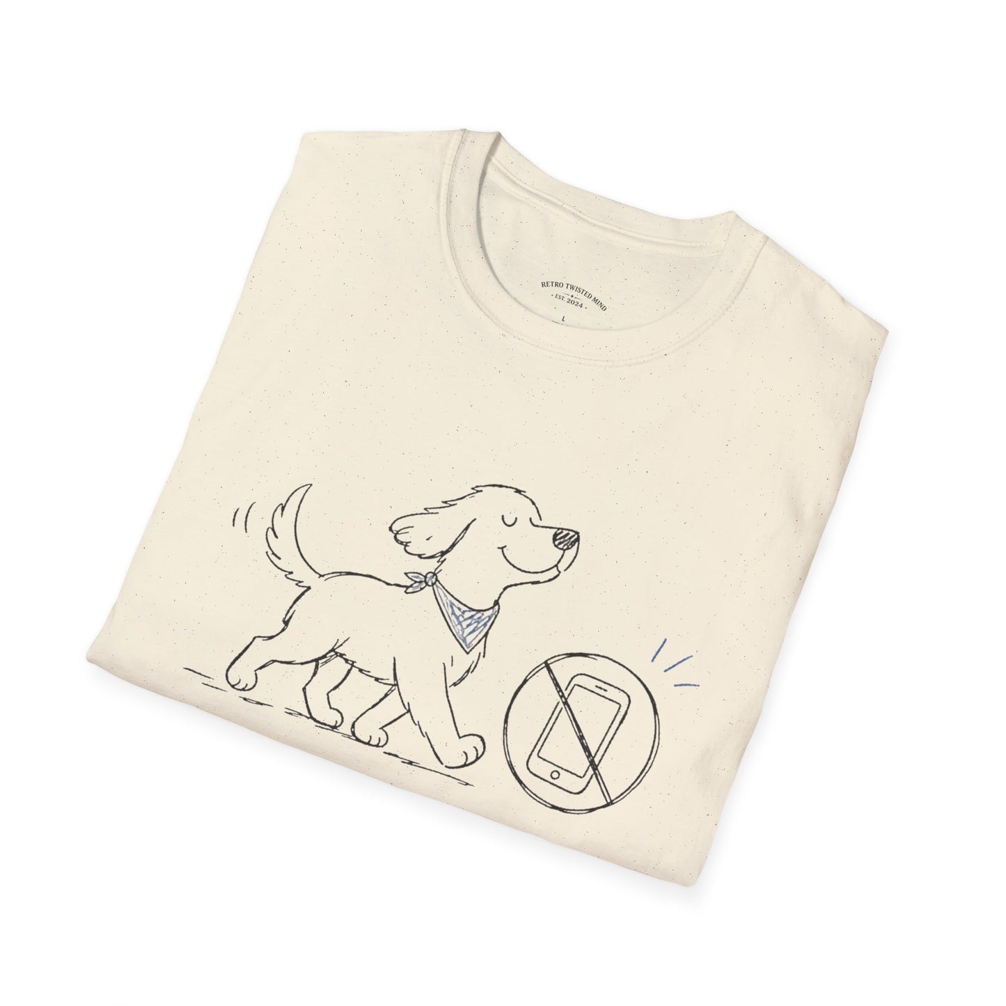 Less Scrolling, More Strolling Dog T-Shirt