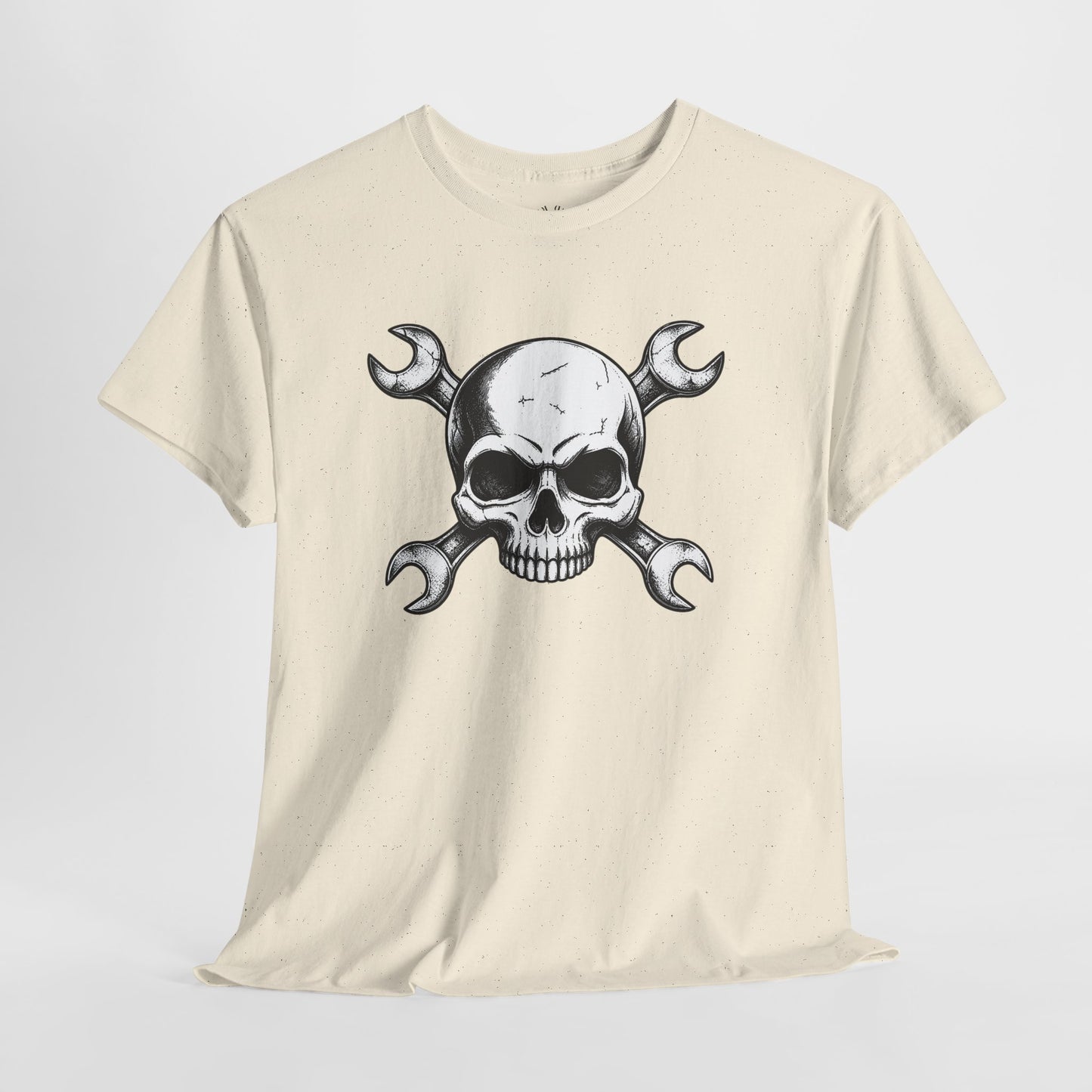 Mechanic Skull Tee — Wrench Crossbones Graphic T-Shirt