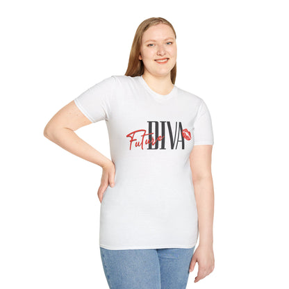 Future Diva Unisex Softstyle T-Shirt | Stylish Casual Tee for Empowered Women | Perfect for Gifts and Celebrations.twisted