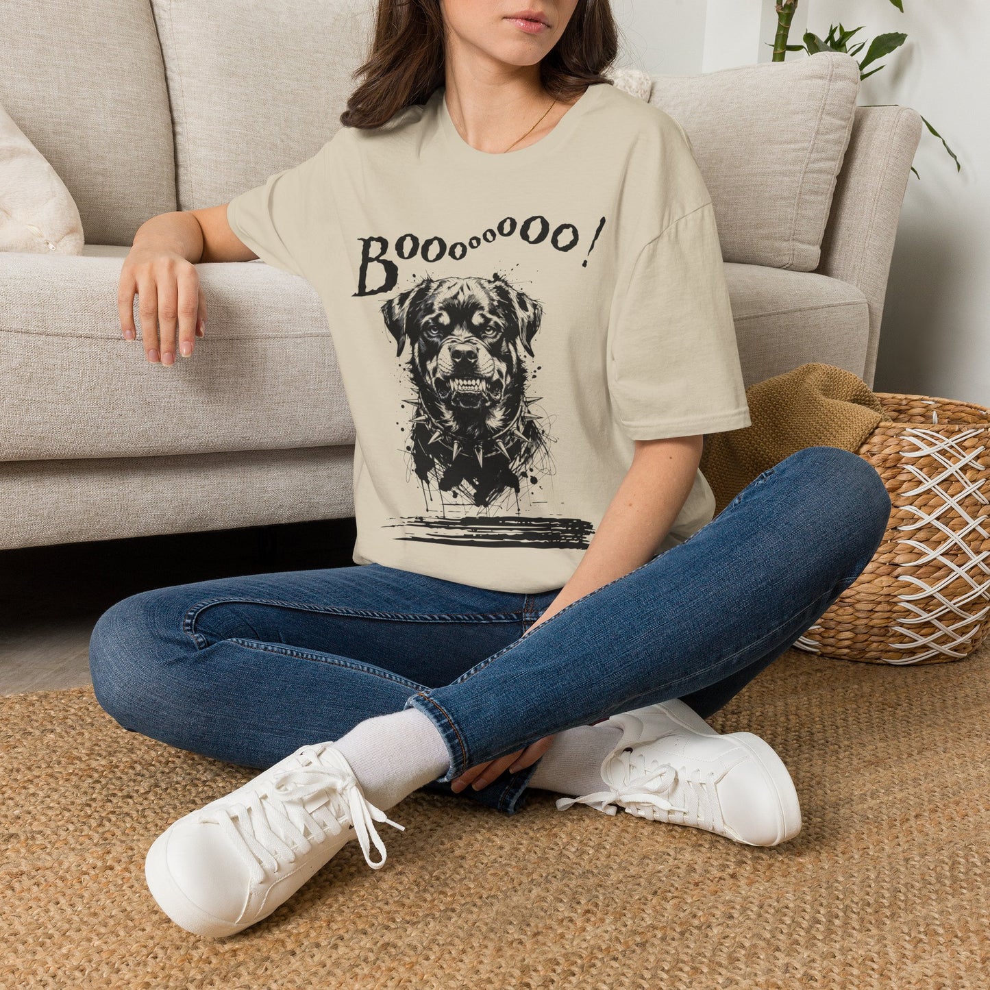 Rottweiler Boo! T-Shirt — Spooky Dog Halloween Tee