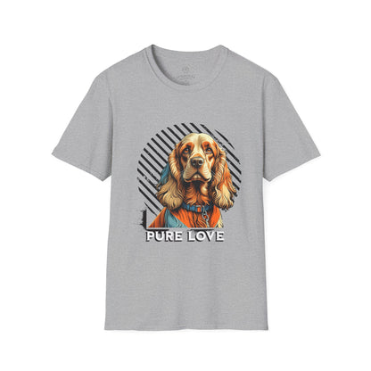 Pure Love Unisex Softstyle T-Shirt - Dog Lover Gift