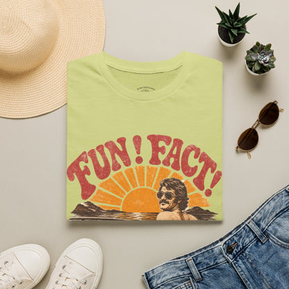 Retro 'FUN! FACT!' Surf Tee — Vintage Sunset Beach Graphic T-Shirt