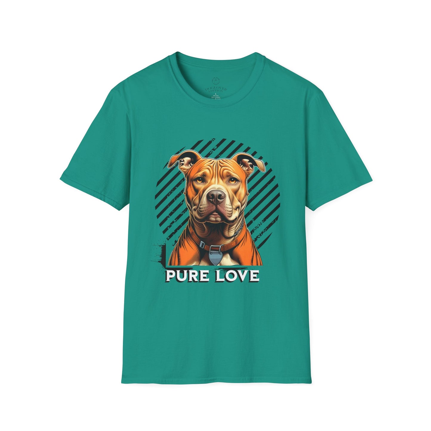 Unisex Softstyle T-Shirt - Pure Love Pitbull Graphic Tee