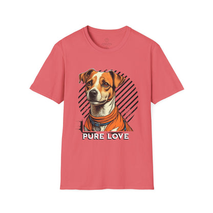 Pure Love Dog Graphic T-Shirt, Unisex Tee for Pet Lovers, Cute Canine Shirt, Gift for Dog Owners, Animal Rescue Apparel