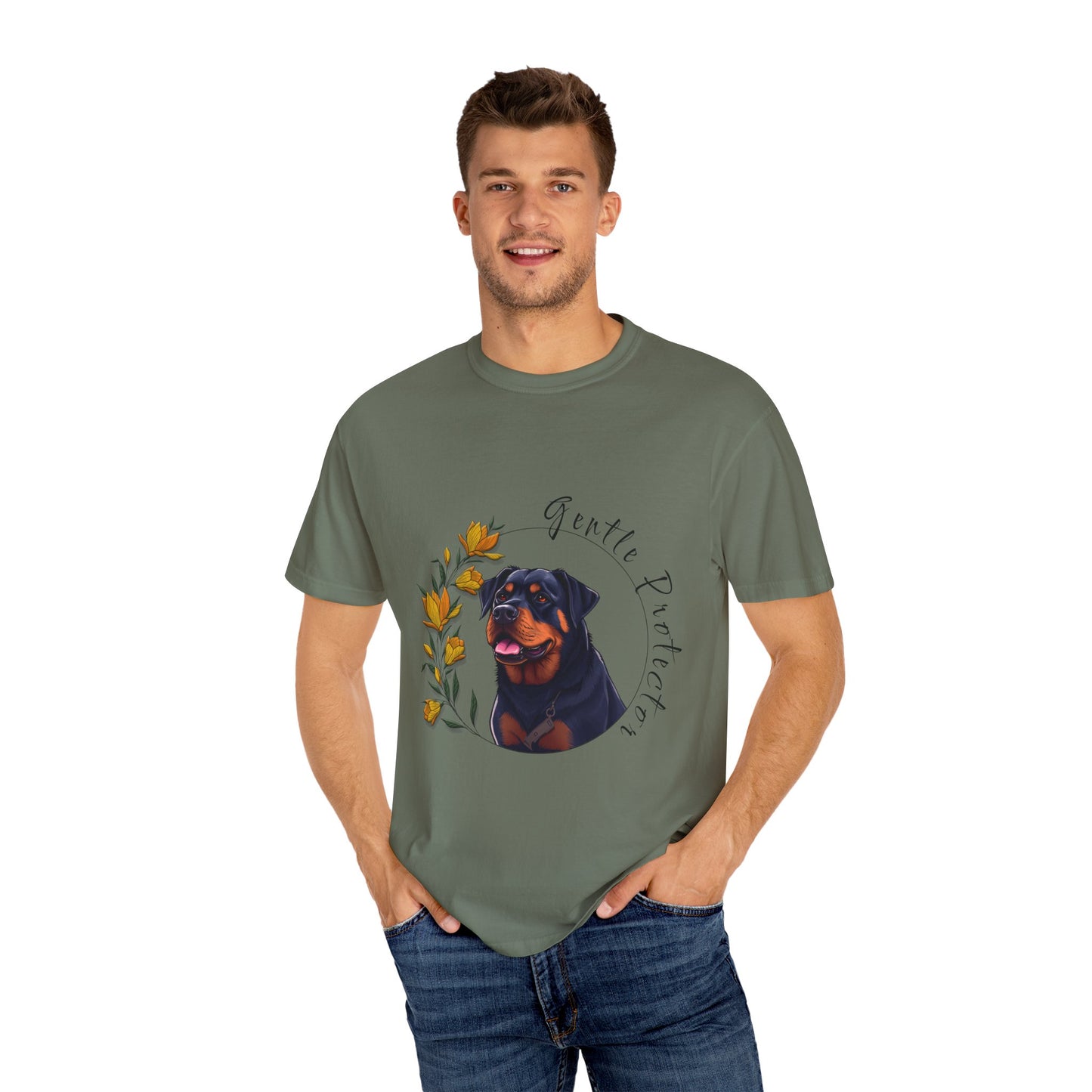 Gentle Protector Unisex Garment-Dyed T-Shirt - Dog Lover Apparel