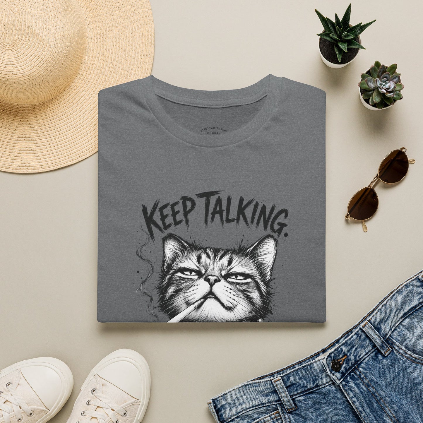 Keep Talking, I'm Judging Cat T-Shirt
