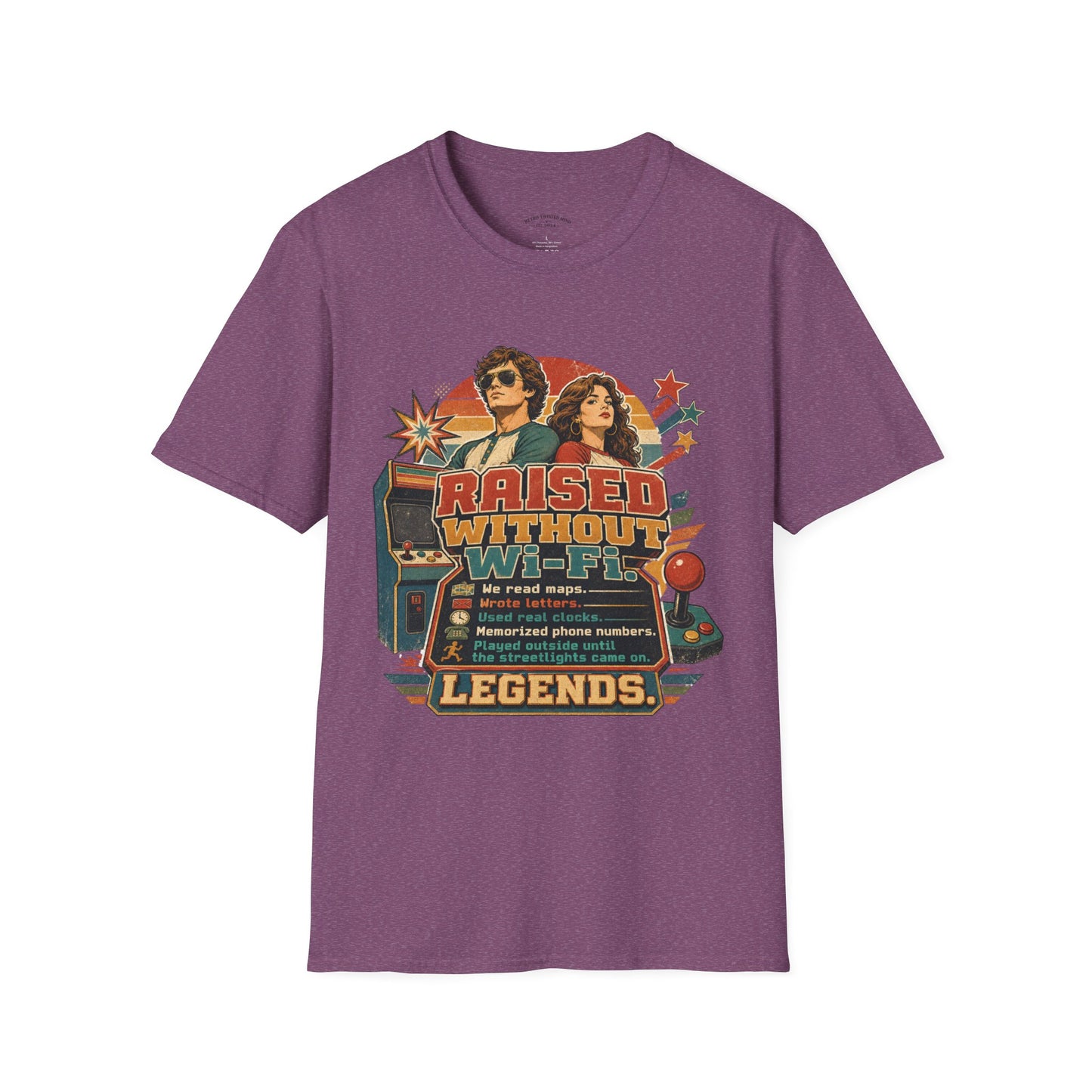 Raised Without Wi‑Fi T-Shirt — Retro 'Legends' Vintage Graphic Tee