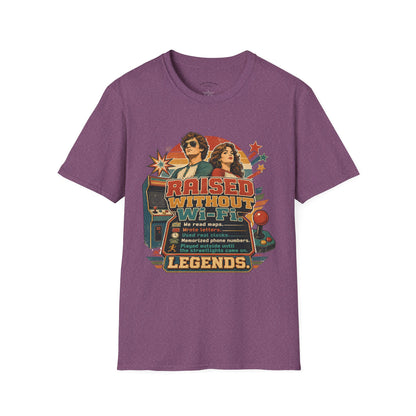 Raised Without Wi‑Fi T-Shirt — Retro 'Legends' Vintage Graphic Tee