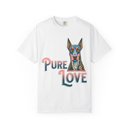 Pure Love Unisex Garment-Dyed T-Shirt - Dog Lovers Tee