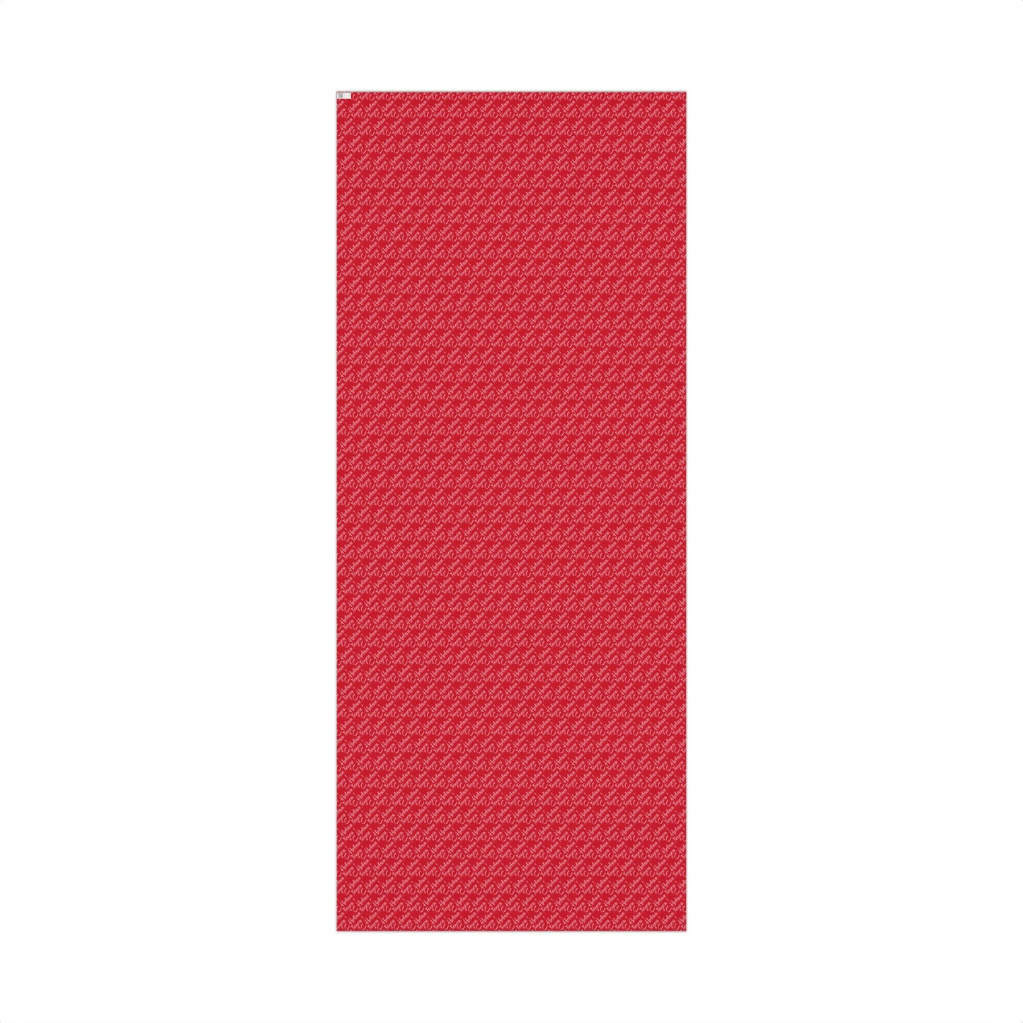 Holiday Gift Wrap Paper – Red 'Happy Holidays' Script Pattern