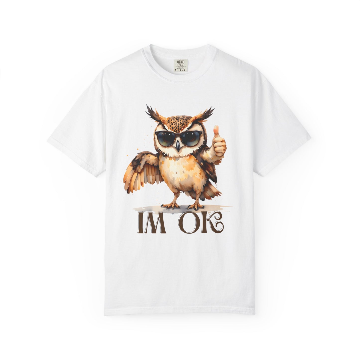 “I’m OK” Owl T-Shirt — Cute Thumbs-Up Owl Graphic Tee