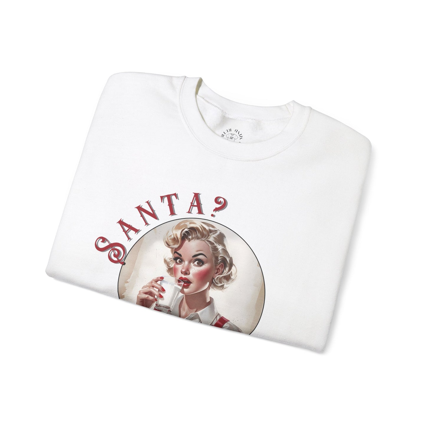 Funny Cookie Lover Sweatshirt - Retro Design - Santa? Christmas