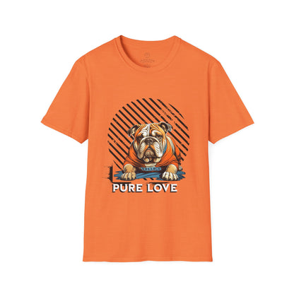 Pure Love Bulldog Unisex Softstyle T-Shirt